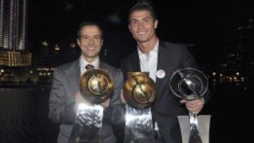 Jorge Mendes junto a Cristiano Ronaldo.