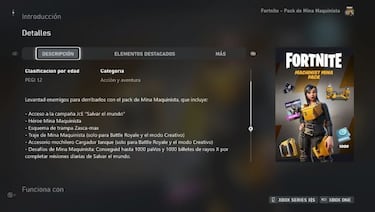 Fortnite: pack de Mina Maquinista ya disponible; precio y contenidos