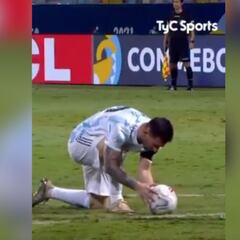 Que no lo haga ante Colombia: El gesto de Messi antes de su gol