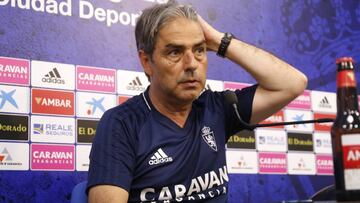 Natxo González, técnico del Zaragoza.