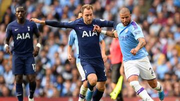 Eriksen, en un partido con el Tottenham.