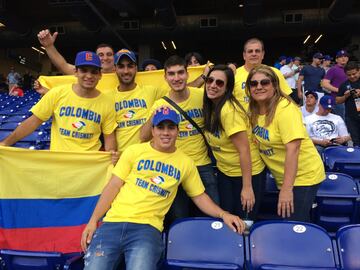 Colombia - Estados Unidos en el Marlins Park. 