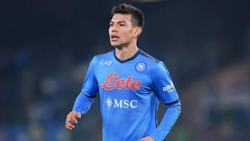 Hirving Lozano scores his fifth Serie A goal of the campaign