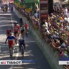 Resumen de la Vuelta a Suiza etapa 8: Démare se impone al sprint y Porte sigue líder
