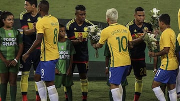 Colombia perdió 1-0 ante Brasil en Rio de Janeiro.