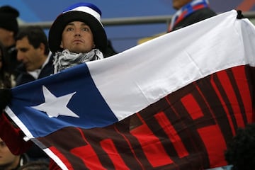 Belleza y color en la previa de las semifinales de Chile-Perú