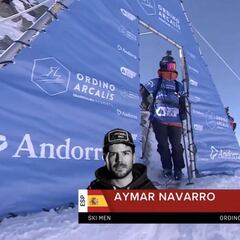 La ronda de Aymar Navarro en el Freeride World Tour de Andorra