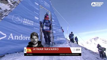 La ronda de Aymar Navarro en el Freeride World Tour de Andorra