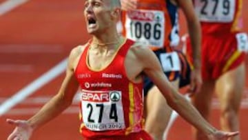 Antonio Jim&eacute;nez Pentinel ha sido castigado con tres a&ntilde;os por dopaje. En la imagen, ganando el oro en los Europeos de M&uacute;nich 2002, en 3.000 metros obst&aacute;culos. 