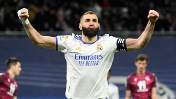 Mbapp&eacute; celebra uno de sus goles al PSG.