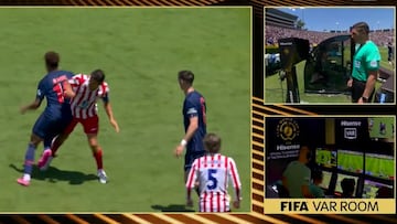 El Atlético sufre un gol anulado, un penalti y la expulsión de Lenglet: “Por hablar...”