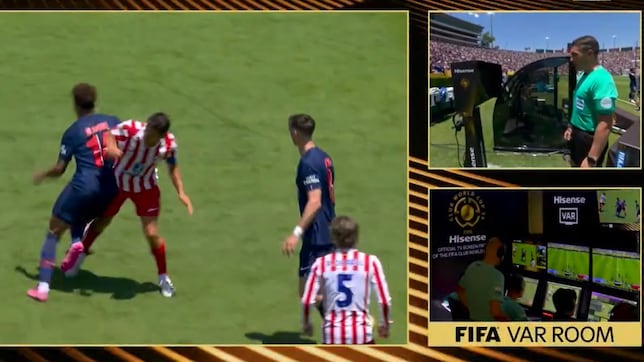 El Atlético sufre un gol anulado y la expulsión de Lenglet: “Por hablar...”