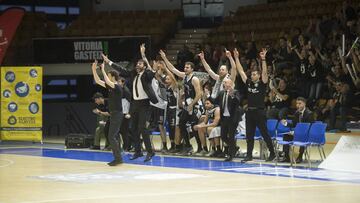 19/03/19 PARTIDO BALONCESTO LEB ORO ARABERRI - BILBAO BASKET BANQUILLO ALEGRIA