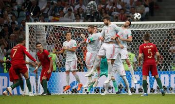 3-3. Cristiano Ronaldo marcó el gol del empate en un lanzamiento de falta directa.