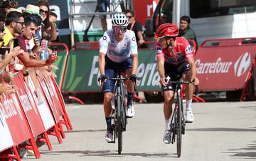 Remco Evenepoel y Enric Mas.     
 