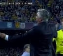 Ancelotti enloqueció con el penalti que no señaló Undiano