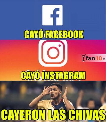 Los memes celebran al América y acaban con Chivas