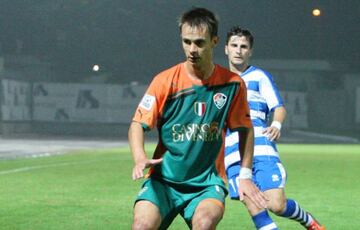 Raffaele Franchini jugando con la camiseta del Venezia. Actualmente, dicho club está en la Serie A.