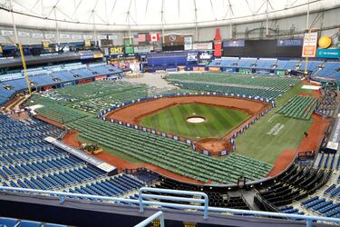 Hurricane Milton tears roof off Rays’ stadium: What was the roof of Tropicana Field made of?
