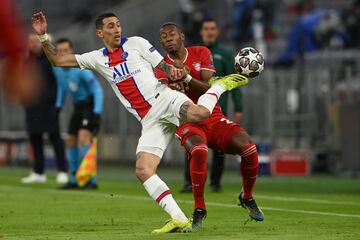 Ángel Di María con David Alaba.