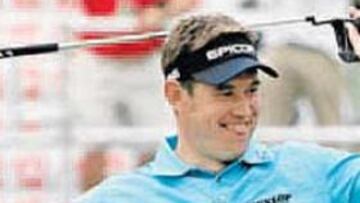 <b>VUELVE A SONREÍR. </b>Westwood celebra su victoria en Marbella.