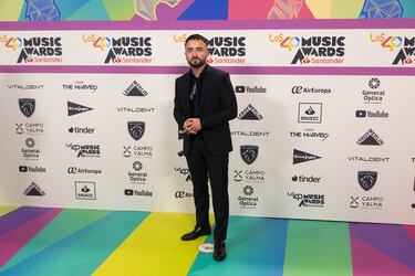 David Álvarez a su llegada al photocall de LOS40 Music Awards Santander. 