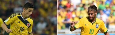 Neymar contra James, nervios contra fútbol en Fortaleza