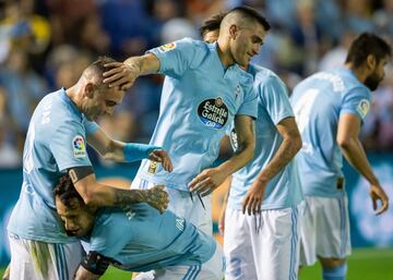 2-0. Iago Aspas celebró el segundo gol.