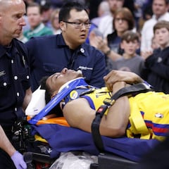 Angustia en el Kings-Warriors: terrible caída de Patrick McCaw