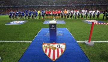 Sevilla-Leicester en imágenes