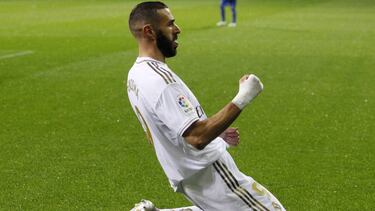 09/11/19 PARTIDO PRIMERA DIVISION EIBAR - REAL MADRID GOL 0-1 BENZEMA ALEGRIA