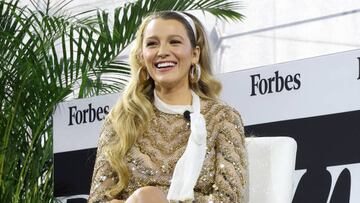 NEW YORK, NEW YORK - SEPTEMBER 15: Blake Lively is interviewed by Moira Forbes at the 10th Annual Forbes Power Women's Summit at Jazz at Lincoln Center on September 15, 2022 in New York City. (Photo by Taylor Hill/Getty Images)