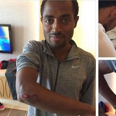 Bekele y sus heridas: "Tras la caída me dieron calambres"