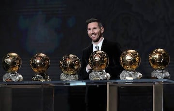 Lionel Messi picked up his sixth Ballon d'Or on Monday.