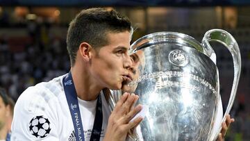 Real Madrid en Champions con James: 13 triunfos y 4 empates