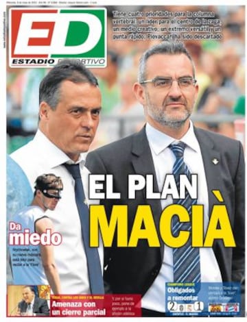 Portadas de la prensa deportiva