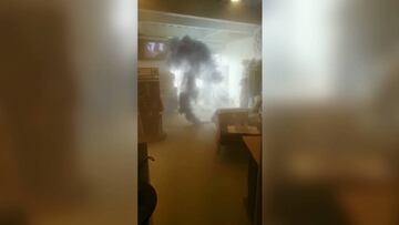 Hinchas atacan Tienda de Millonarios del estadio