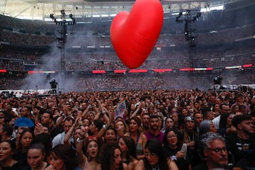 Concierto celebrado en el Santiago Bernabéu.