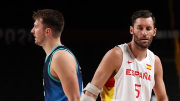 01/0821  JUEGOS OLIMPICOS TOKIO 2020   SELECCION ESPAOLA ESPAA  -  ESLOVENIA   DONCIC   RUDY FERNANDEZ 
SELECCION ESPAÑOLA ESPAÑA