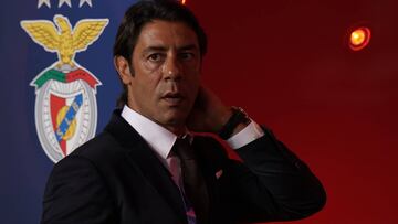 Rui Costa, presidente del Benfica, en la sede del club.