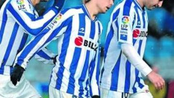 <b>NEGADOS. </b>Abreu, Marcos y Necati no marcaron en Murcia.