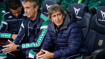 Pellegrini, durante el partido.