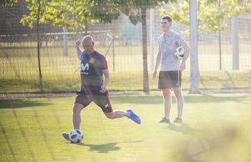 Rubiales y Marchena se entrenan en Krasnodar