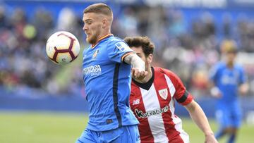 Antunes, en un partido con el Getafe.