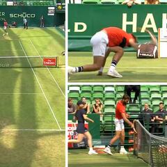 No se recuerda tal cortocircuito en una pista de tenis: da hasta pena verlo