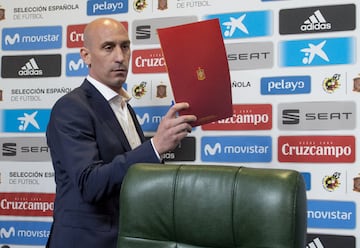 Así ha sido la rueda de prensa de Rubiales