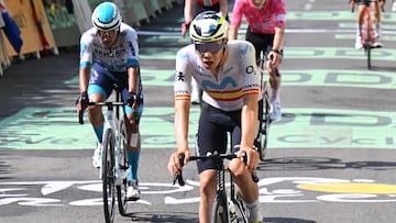 Iván Romeo, en la llegada a Carcasona.