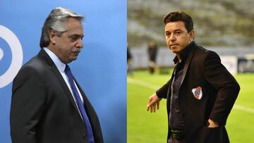 Alberto Fernández habló con Marcelo Gallardo sobre la vuelta del fútbol