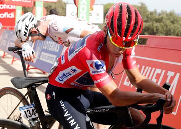 Remco Evenepoel tras finalizar la etapa. 
 