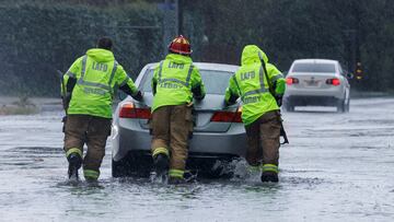 Sections of California are under a state of emergency as a second atmospheric river flows over the Golden State prompting flash flood warnings.